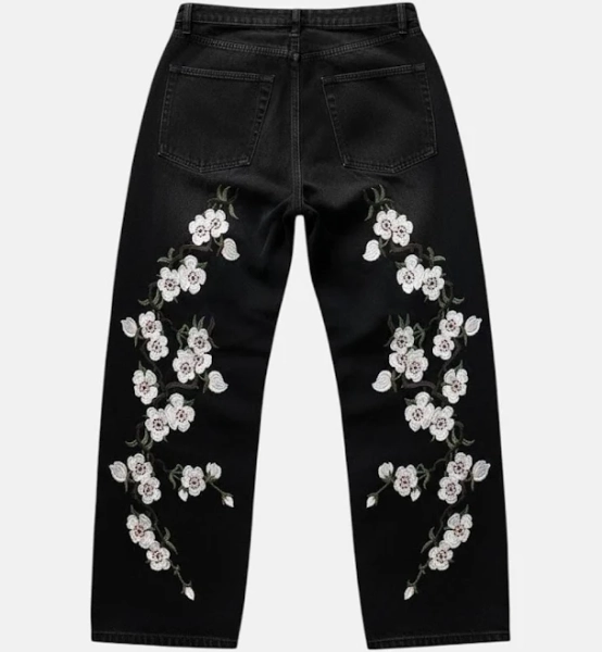 Cherry Blossom Y2k Streetwear Jeans