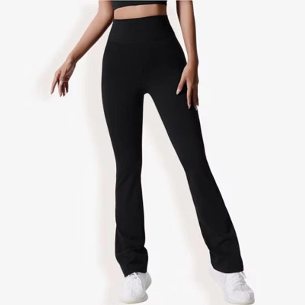 Anna-Kaci Active Women's High Waist Bootcut Yoga Pants- Large, Black
