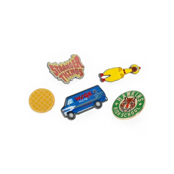 Netflix Stranger Things WSQK Lapel Pins from No Boundaries, 5-Pack, Women’s