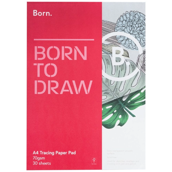 Born A4 Tracing Pad 70gsm 30 Sheets