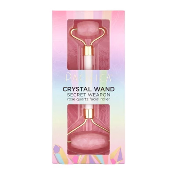Pacifica Crystal Wand Secret Weapon Rose Quartz Facial Roller - 1ct