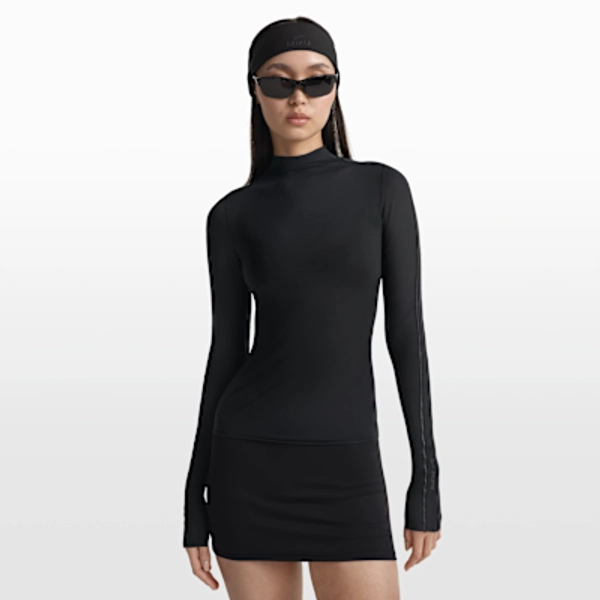 NikeSKIMS Weightless Layers Women's Mock-Neck Long-Sleeve Top