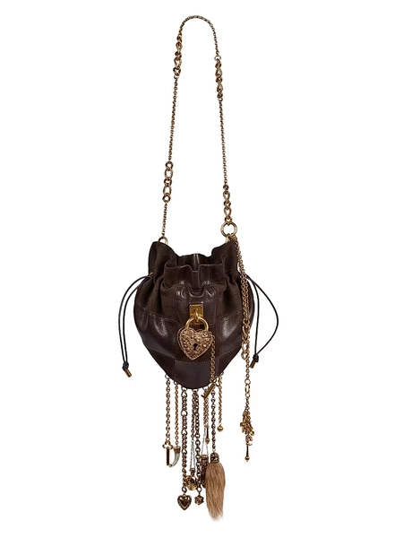 Château Treasures Leather Shoulder Bag