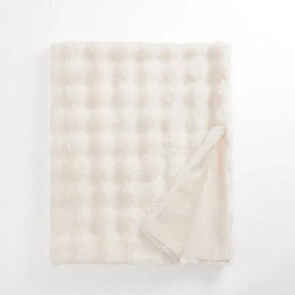 Kirkland's Home Faux Fur Bubble Throw