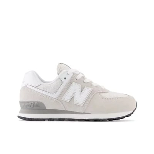 New Balance ' 574 Core Sneakers - Grey/White (Size 4.5 in men, 5,5 women))