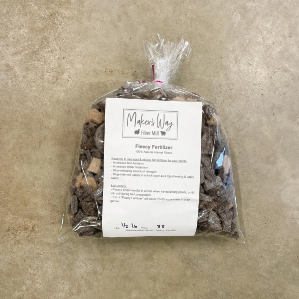 Fleecy Fertilizer - Natural Wool/Alpaca Garden Mulch