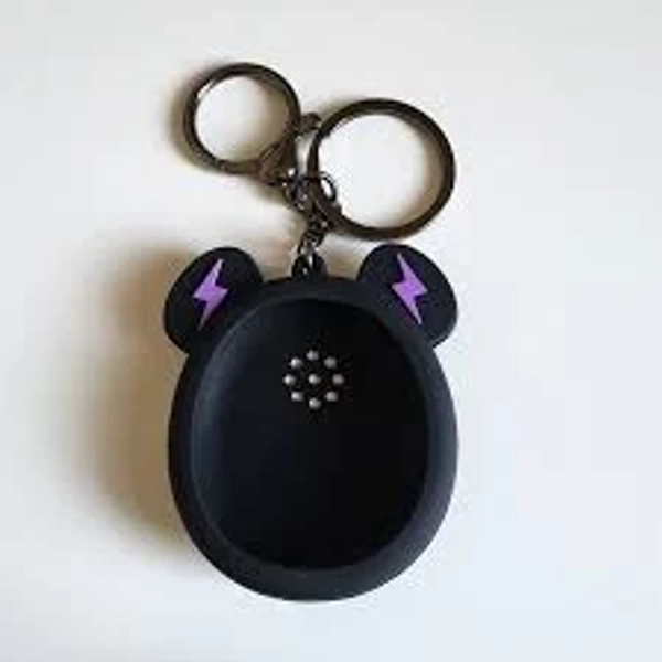Tamagotchi Uni Smart Case Monster Devil Bear Keychain Cover-Black