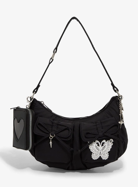 Butterfly Bow Shoulder Bag With Coin Purse