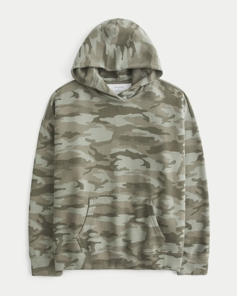 Hollister Feel Good Oversized Camo Hoodie