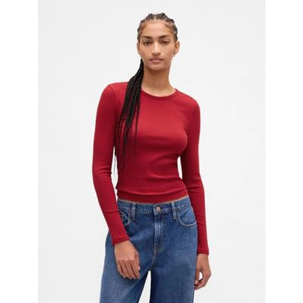 Modern Compact Rib Crop T-Shirt