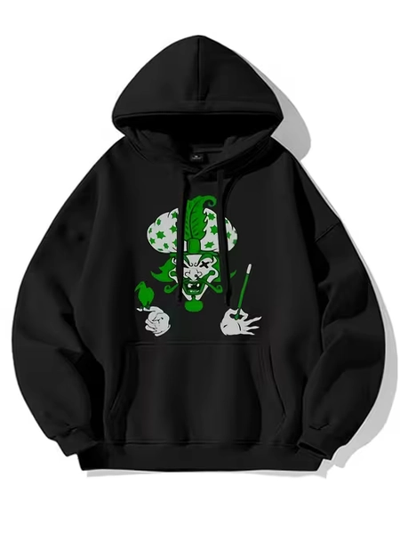 mens iconic   hoodie explicit lyrics green clown - Temu
