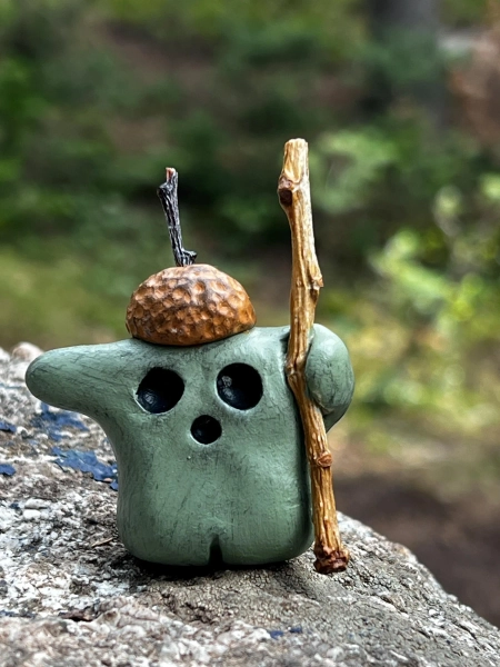 Oaken Folk Figurine - hand crafted  nature spirit