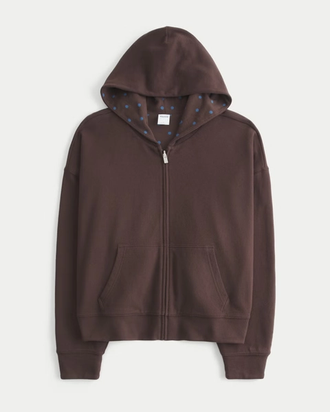 Hollister Feel Good Reversible Zip-Up Hoodie