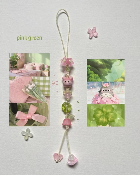 Playful Rabbit and Lotus Aesthetic Handmade Beaded Strap – Phone, Water Bottle, Camera Accessory - Etsy