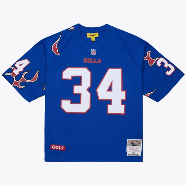 Unisex Buffalo Bills Thurman Thomas Mitchell & Ness x Golf Wang Royal 1990 Legacy Fashion Jersey