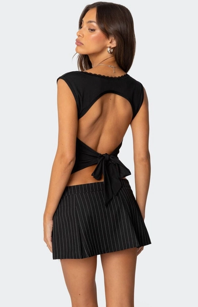 Fae Square Neck Open Back Top