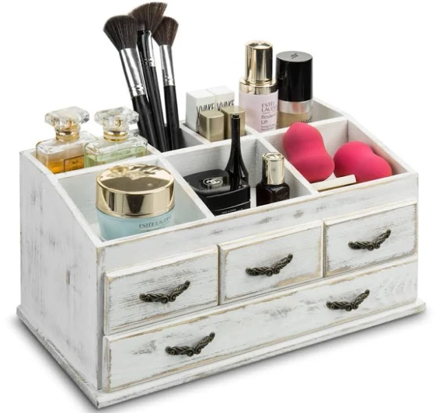 Rosalind Wheeler 7 Compartment Wood Desktop Organizer