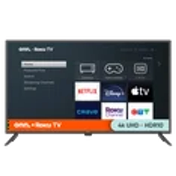 onn. 43" 4K UHD HDR Roku Smart TV (Model 100012584-CA-Black), 3 HDMI, 60 Hz
