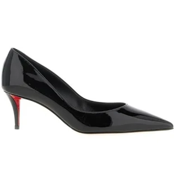 Christian Louboutin - Miss Z - Escarpins 60 mm - Taille 36.5 - Noir - cuir de veau verni - Femme