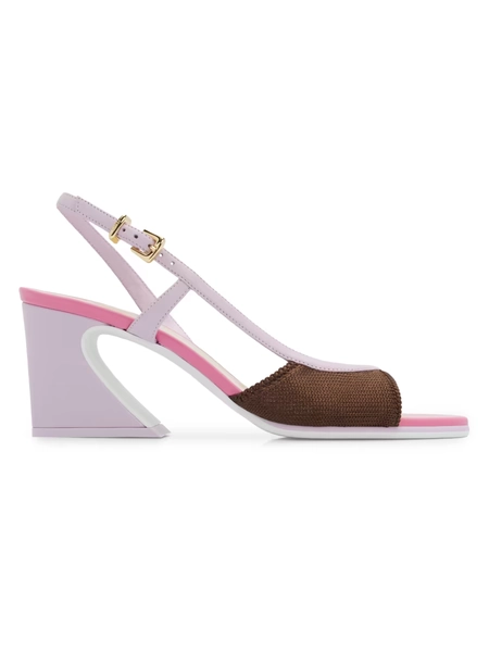 Fendi Arco 65MM Mesh Sandals | Saks Fifth Avenue