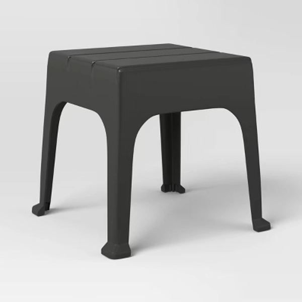 Resin Patio Accent Table Black - Room Essentials™