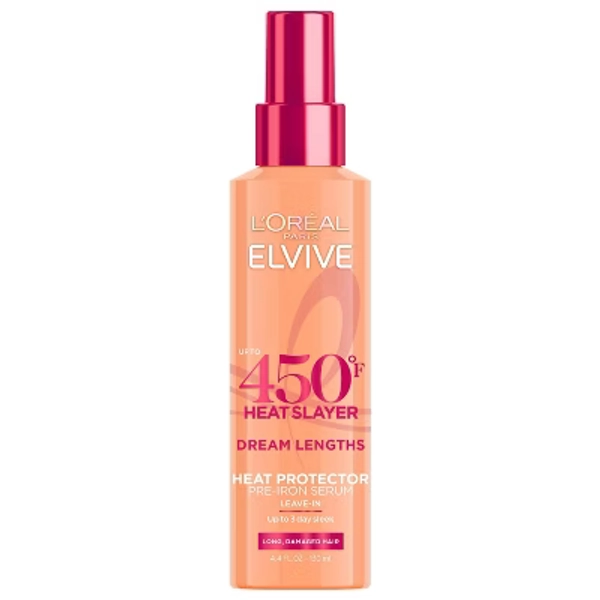 L'Oreal Paris Elvive Dream Lengths Heat Slayer Pre-Iron Leave-In Spray - 4.4oz