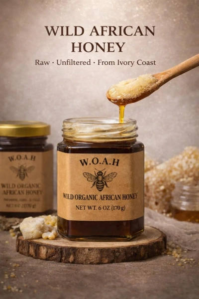 100% Raw Unrefined Wild African Honey