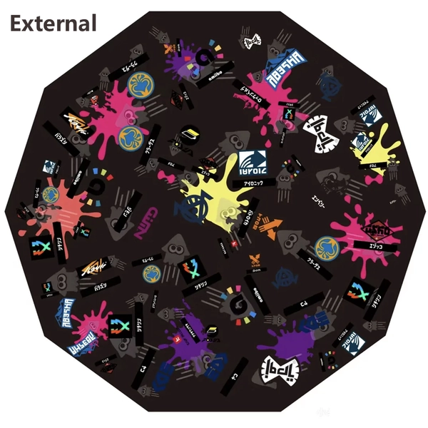 Splatoon 3 Themed Automatic Umbrella