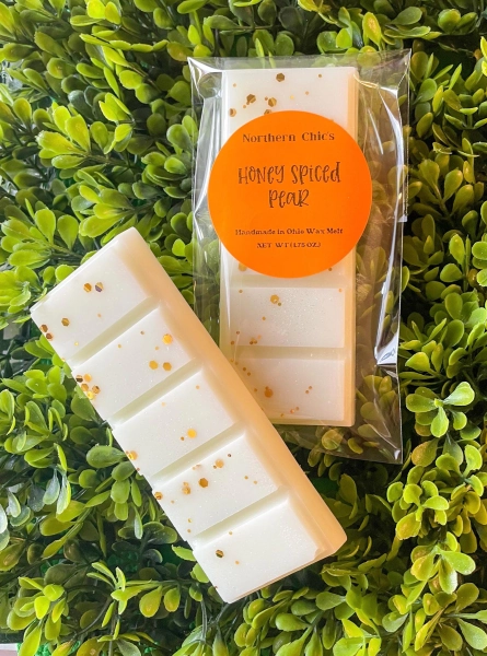 Honey Spiced Pear Snap Bars, Scented Wax Melts For Warmer, Fall Melts For Gifts, Delicious Scented Food Melts