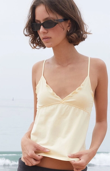 Yellow Tiffany Bow Tank Top