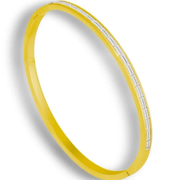 18K Gold Plated Stainless Steel Waterproof Bangle Bracelet