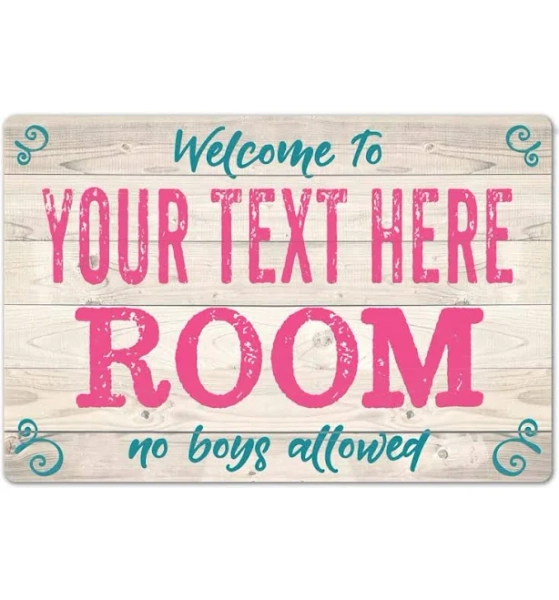 Personalized Girls Room Sign