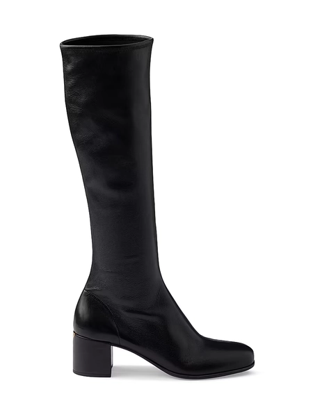 Stretch Nappa Leather Boots