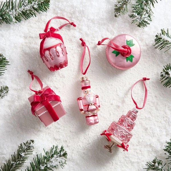 LoveShackFancy Mercury Glass Ornaments - Set of 5