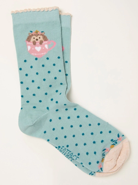Green Haze Hedgehog Socks