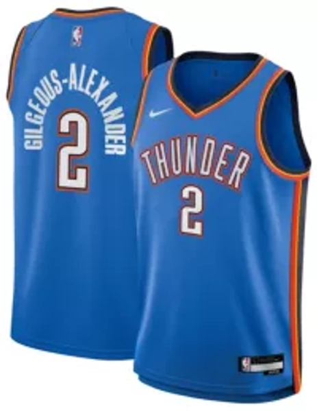 Nike Youth Oklahoma City Thunder Shai Gilgeous-Alexander #2 Blue Swingman Jersey