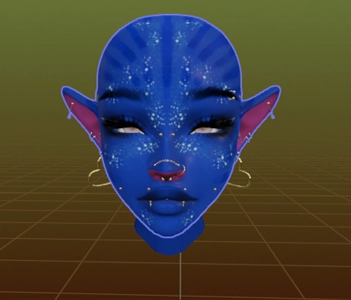 Na'vi | Avatar- Head Textures for Nessy Amour Head by KinsaMarie on Jinxxy