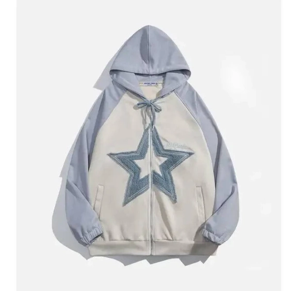 Aelfric Eden Suede Star Patchwork Hoodie