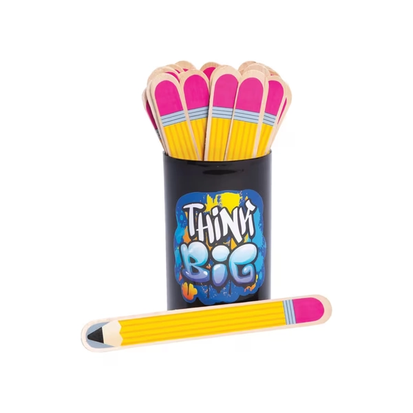 Wooden Pencil Flip Name Sticks Classroom Supply