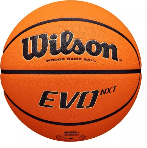 Wilson NCAA Evo NXT Game Basketball, Orange/Black