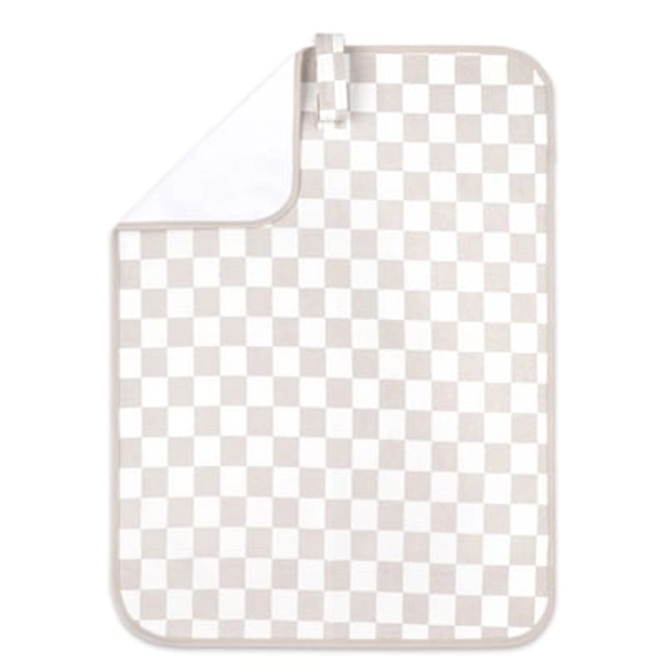 Bilbi Jersey Travel Change Mat Check Beige