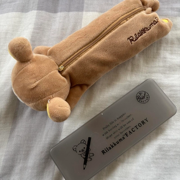 rilakkuma pencil cases 

plush pencil case zipper is... | Depop