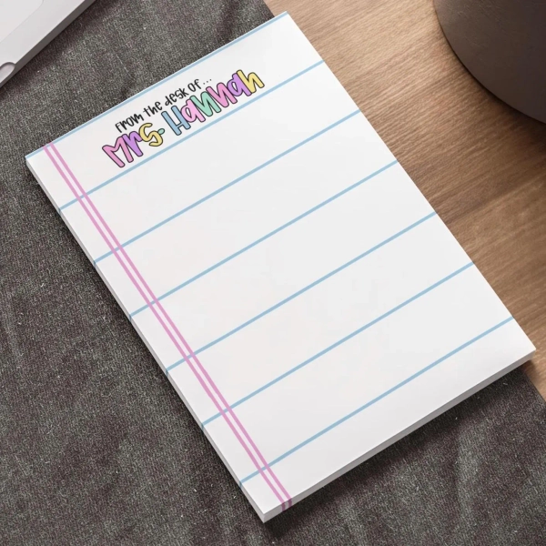 Custom Note Pads for Teachers