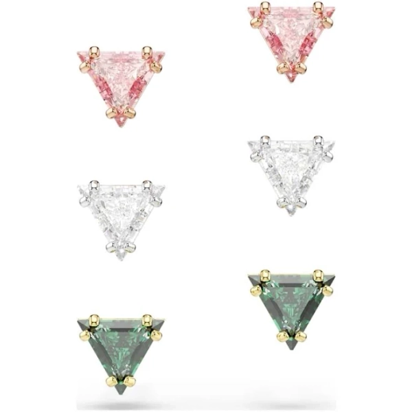 Swarovski Stilla Triangle Cut Stud Earrings