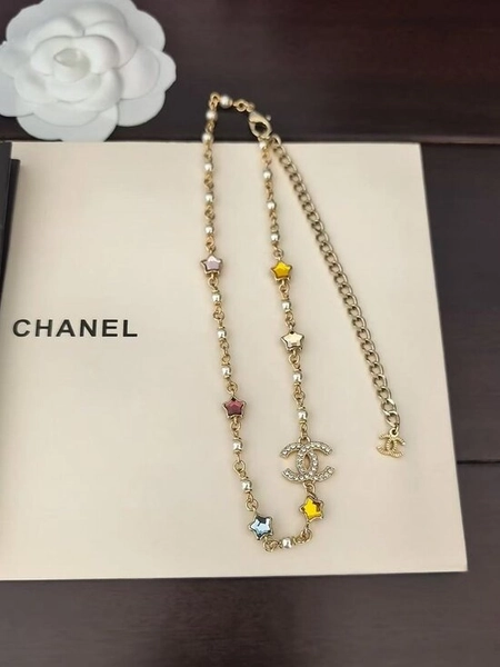 🍇🍇Chanel Colorful Star &amp; Double C Full-Diamond Necklace🍓🍓
