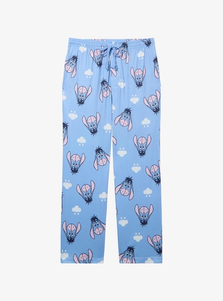 Disney Winnie the Pooh Eeyore Clouds Allover Print Plus Size Sleep Pants - BoxLunch Exclusive
