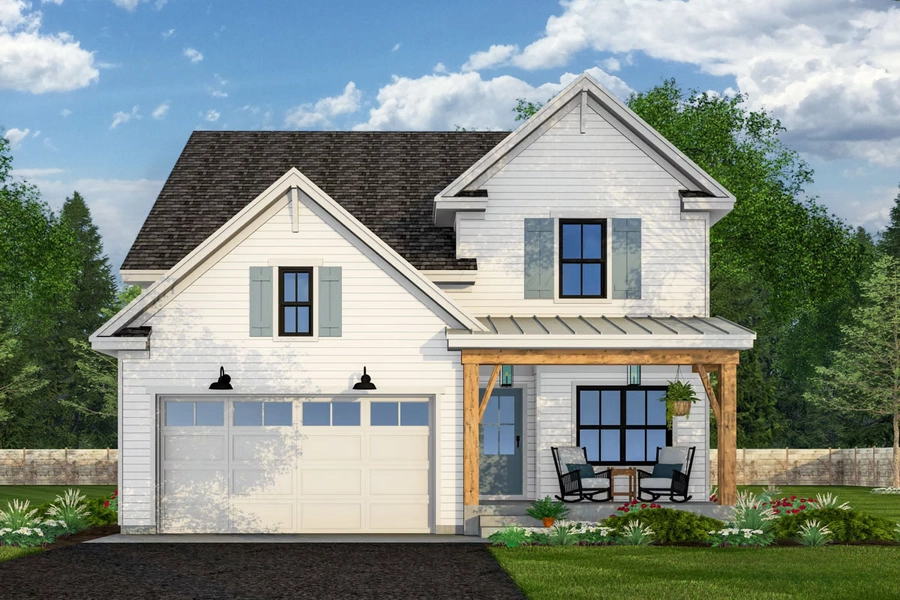 Plan 14857RK: 4-Bedroom Country Farmhouse Plan with Formal Dining Room - 2164 Sq Ft