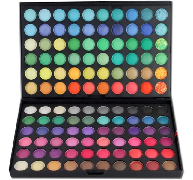 MKNZOME 120 Colors Eyeshadow Palette, Highly Pigmented Eyeshadow Palette, Professional Matte Glitter Finishes Rainbow Makeup Pallet Gift Set, Colorful