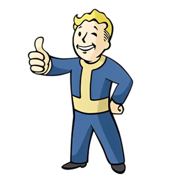 Fanwraps Fallout Vault Boy Thumbs Up 12 x 11 Inch Metal Sign