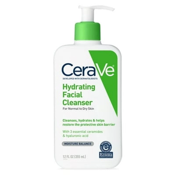 CeraVe LLC CeraVe Hydrating Facial Cleanser  Daily Face Wash for Normal to Dry Skin  12 fl oz.